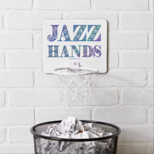 SlipperyJoe's Broadway musical Jazz Hands queer ca Mini Basketball Hoop