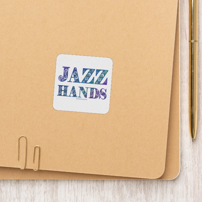 SlipperyJoe's broadway musical Jazz Hands queer ca Patch (On Folder)