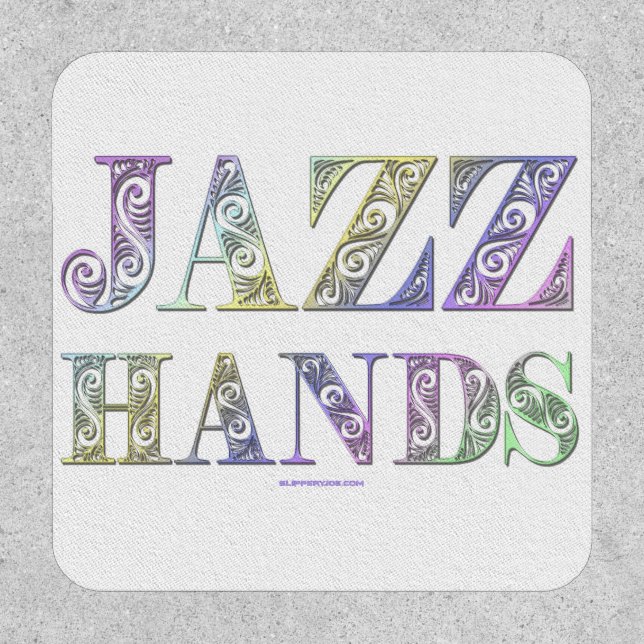 SlipperyJoe's broadway musical Jazz Hands queer ca Patch (Front)