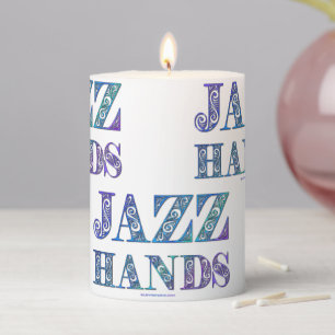 SlipperyJoe's broadway musical Jazz Hands queer ca Pillar Candle