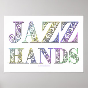 SlipperyJoe's broadway musical Jazz Hands queer ca Poster