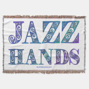 SlipperyJoe's broadway musical Jazz Hands queer ca Throw Blanket