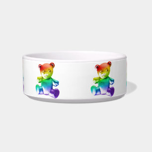 SlipperyJoe's brushed metal teddy bear smooth grad Bowl