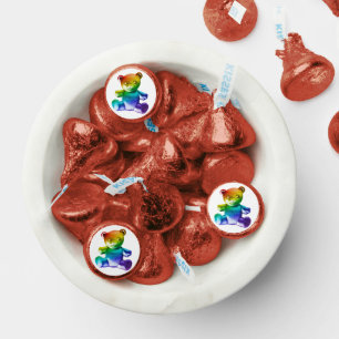 SlipperyJoe's brushed metal teddy bear smooth grad Hershey®'s Kisses®