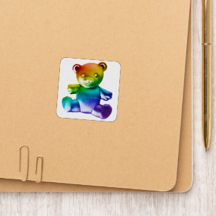 SlipperyJoe's brushed metal teddy bear smooth grad Patch