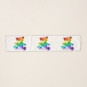 SlipperyJoe's brushed metal teddy bear smooth grad Scarf