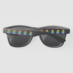 SlipperyJoe's brushed metal teddy bear smooth grad Sunglasses