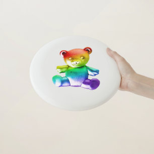 SlipperyJoe's brushed metal teddy bear smooth grad Wham-O Frisbee
