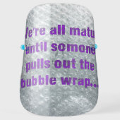 SlipperyJoe's Bubble Wrap popping funny saying pur Face Shield (Front)