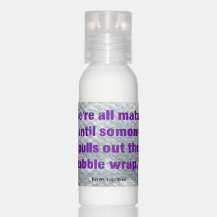 SlipperyJoe's Bubble Wrap popping funny saying pur Hand Lotion