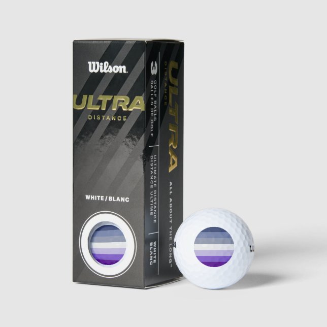 SlipperyJoe's Butch Lesbian Pride Flag gay gifts L Golf Balls (Packaging)