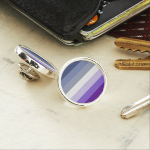 SlipperyJoe's Butch Lesbian Pride Flag gay gifts L Lapel Pin