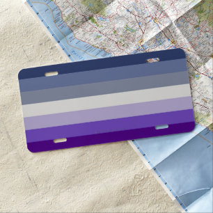 SlipperyJoe's Butch Lesbian Pride Flag gay gifts L License Plate