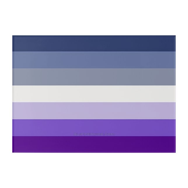 SlipperyJoe's Butch Lesbian Pride Flag represent b Acrylic Print (Front)