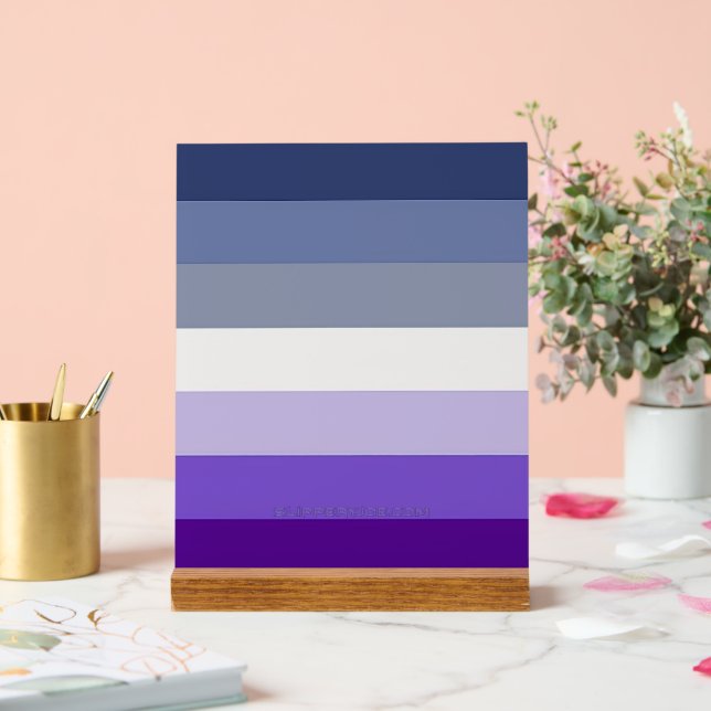 SlipperyJoe's Butch Lesbian Pride Flag represent b Acrylic Sign (Wedding)
