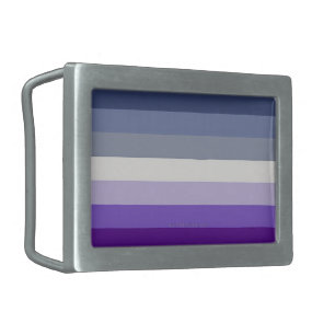 SlipperyJoe's Butch Lesbian Pride Flag represent b Belt Buckle