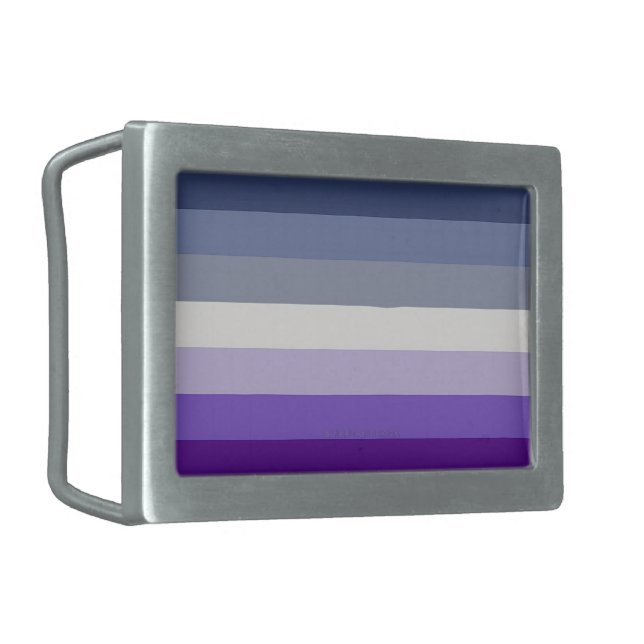SlipperyJoe's Butch Lesbian Pride Flag represent b Belt Buckle (Front Left)