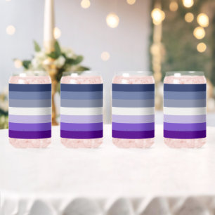SlipperyJoe's Butch Lesbian Pride Flag represent b Can Glass