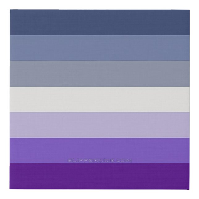 SlipperyJoe's Butch Lesbian Pride Flag represent b Faux Canvas Print (Front)