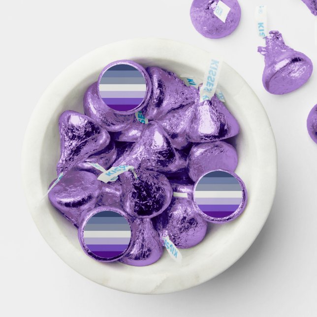 SlipperyJoe's Butch Lesbian Pride Flag represent b Hershey®'s Kisses® (Assorted)