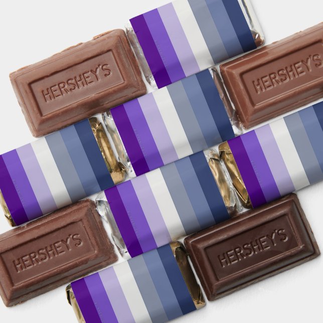 SlipperyJoe's Butch Lesbian Pride Flag represent b Hershey's Miniatures (Assorted)