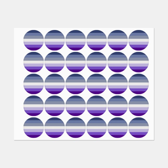 SlipperyJoe's Butch Lesbian Pride Flag represent b Labels (Sheet)