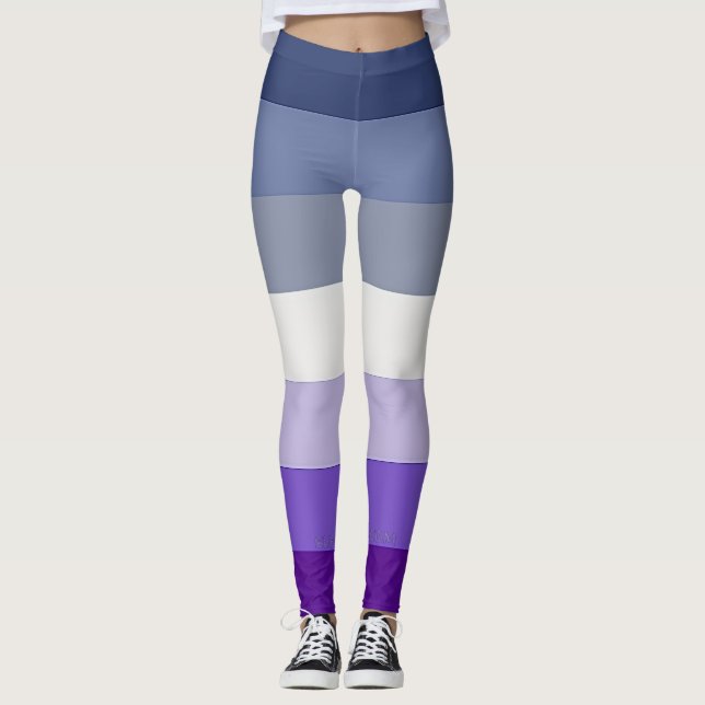 SlipperyJoe's Butch Lesbian Pride Flag represent b Leggings (Front)