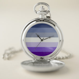 SlipperyJoe's Butch Lesbian Pride Flag represent b Pocket Watch