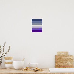 SlipperyJoe's Butch Lesbian Pride Flag represent b Poster