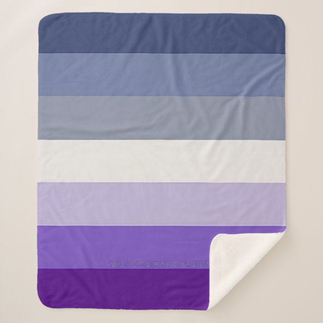 SlipperyJoe's Butch Lesbian Pride Flag represent b Sherpa Blanket (Front)