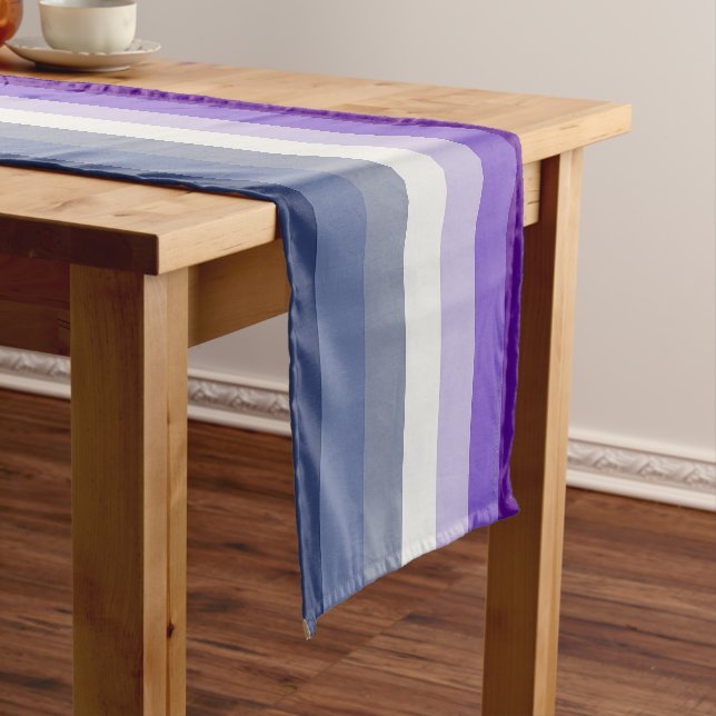 SlipperyJoe's Butch Lesbian Pride Flag represent b Short Table Runner (In Situ)