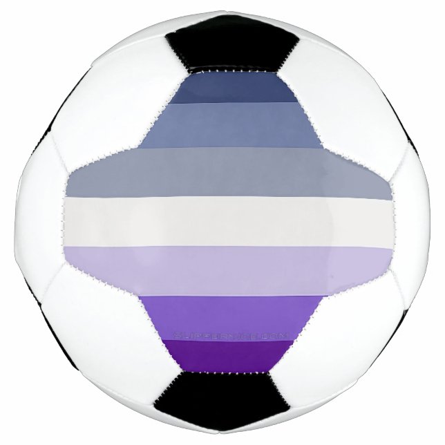 SlipperyJoe's Butch Lesbian Pride Flag represent b Soccer Ball (Front)