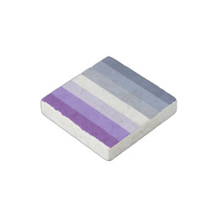 SlipperyJoe's Butch Lesbian Pride Flag represent b Stone Magnet