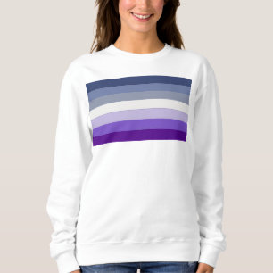 SlipperyJoe's Butch Lesbian Pride Flag represent b Sweatshirt