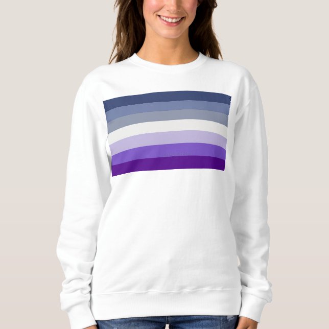 SlipperyJoe's Butch Lesbian Pride Flag represent b Sweatshirt (Front)