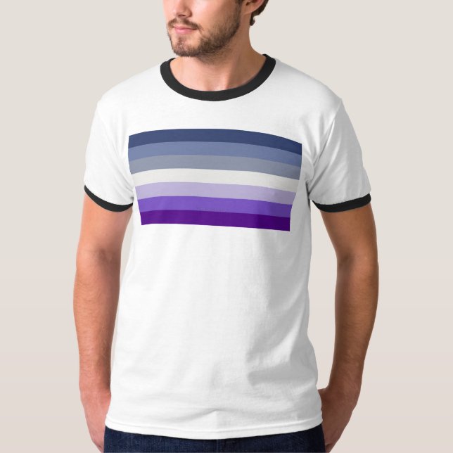 SlipperyJoe's Butch Lesbian Pride Flag represent b T-Shirt (Front)