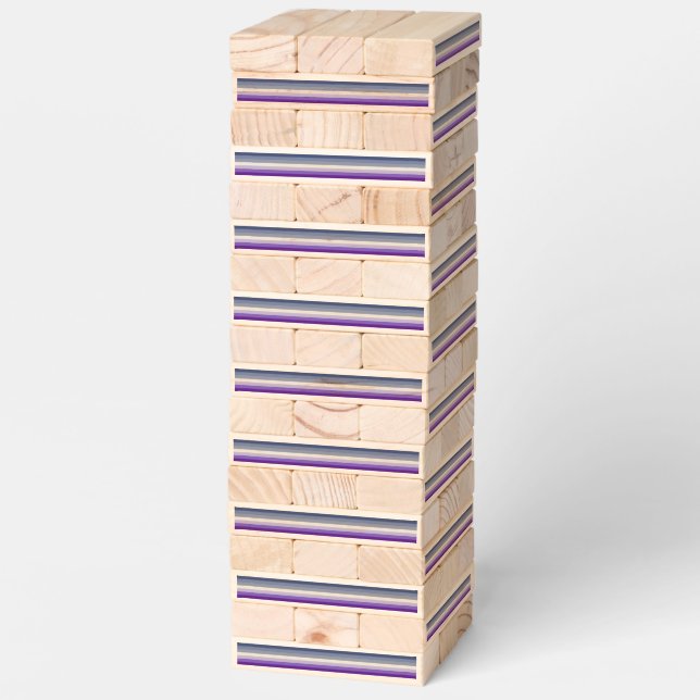 SlipperyJoe's Butch Lesbian Pride Flag represent b Topple Tower (Assembled)