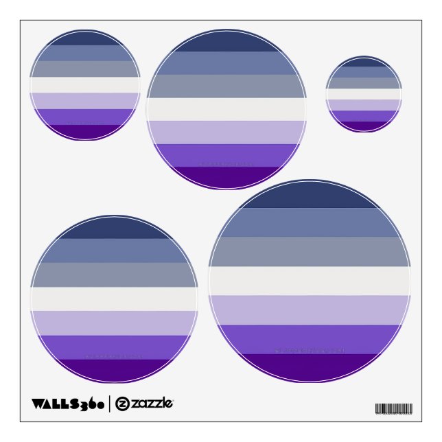 SlipperyJoe's Butch Lesbian Pride Flag represent b Wall Decal (Front)