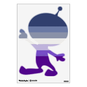 SlipperyJoe's Butch Lesbian Pride Flag represent b Wall Decal