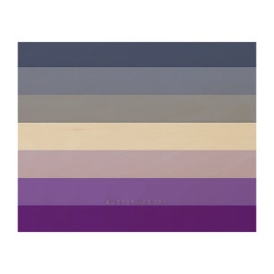 SlipperyJoe's Butch Lesbian Pride Flag represent b Wood Wall Art