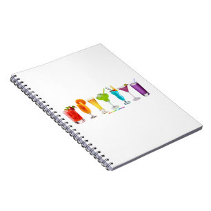 SlipperyJoe's Cheers alcohol cocktail pride neon c Notebook