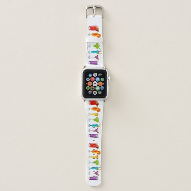 SlipperyJoe's cheers alcohol cocktails LGBTQIA gay Apple Watch Band (Front)