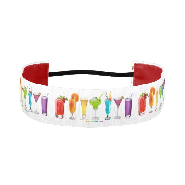 SlipperyJoe's cheers alcohol cocktails LGBTQIA gay Athletic Headband (Front)