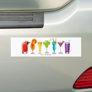 SlipperyJoe's cheers alcohol cocktails LGBTQIA gay Bumper Sticker