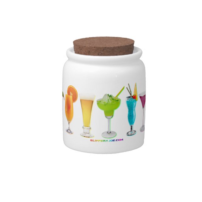 SlipperyJoe's cheers alcohol cocktails LGBTQIA gay Candy Jar (Front)