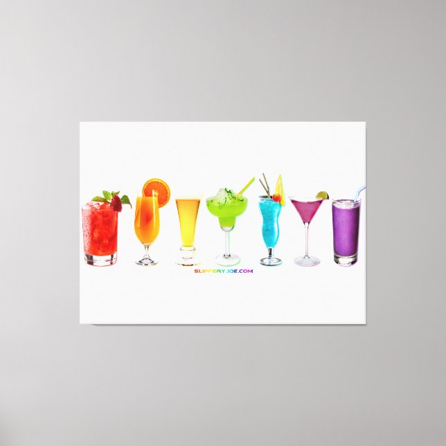 SlipperyJoe's cheers alcohol cocktails LGBTQIA gay Canvas Print (Front)