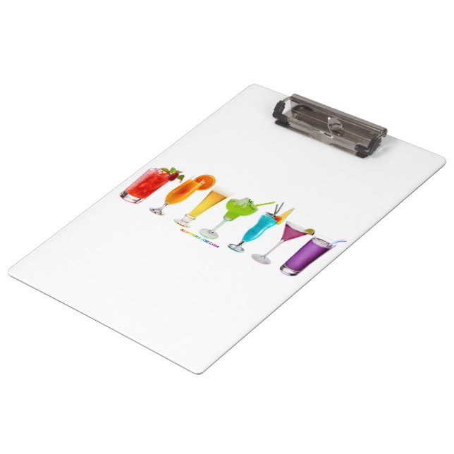 SlipperyJoe's cheers alcohol cocktails LGBTQIA gay Clipboard (Angled)