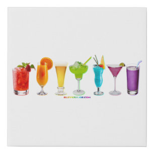 SlipperyJoe's cheers alcohol cocktails LGBTQIA gay Faux Canvas Print