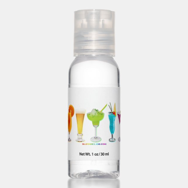 SlipperyJoe's cheers alcohol cocktails LGBTQIA gay Hand Sanitizer (Front)