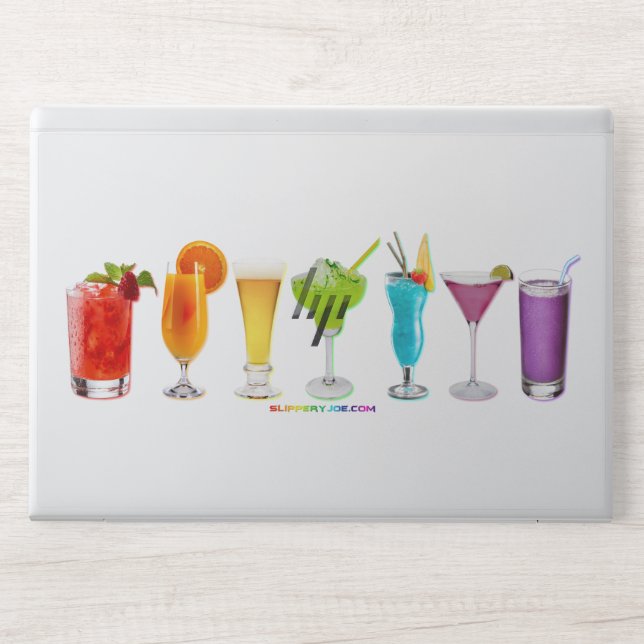SlipperyJoe's cheers alcohol cocktails LGBTQIA gay HP Laptop Skin (Front)